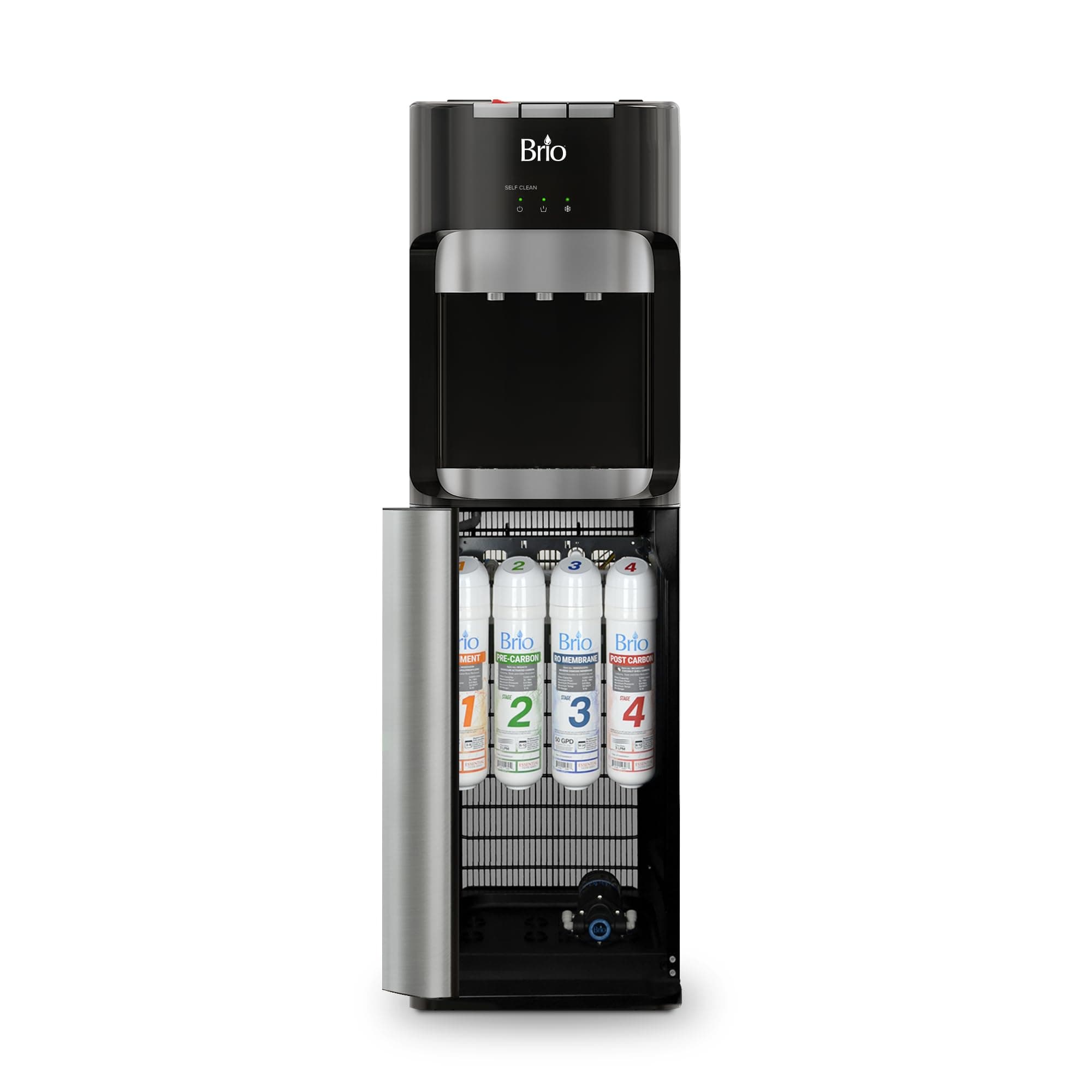 Brio Commercial Grade Bottleless Ultra Safe Reverse Osmosis Drinking Water Filter Water Cooler Dispenser-3 Temperature Settings Hot, Cold & Room Water - UL/Energy Star Approved – Point of Use