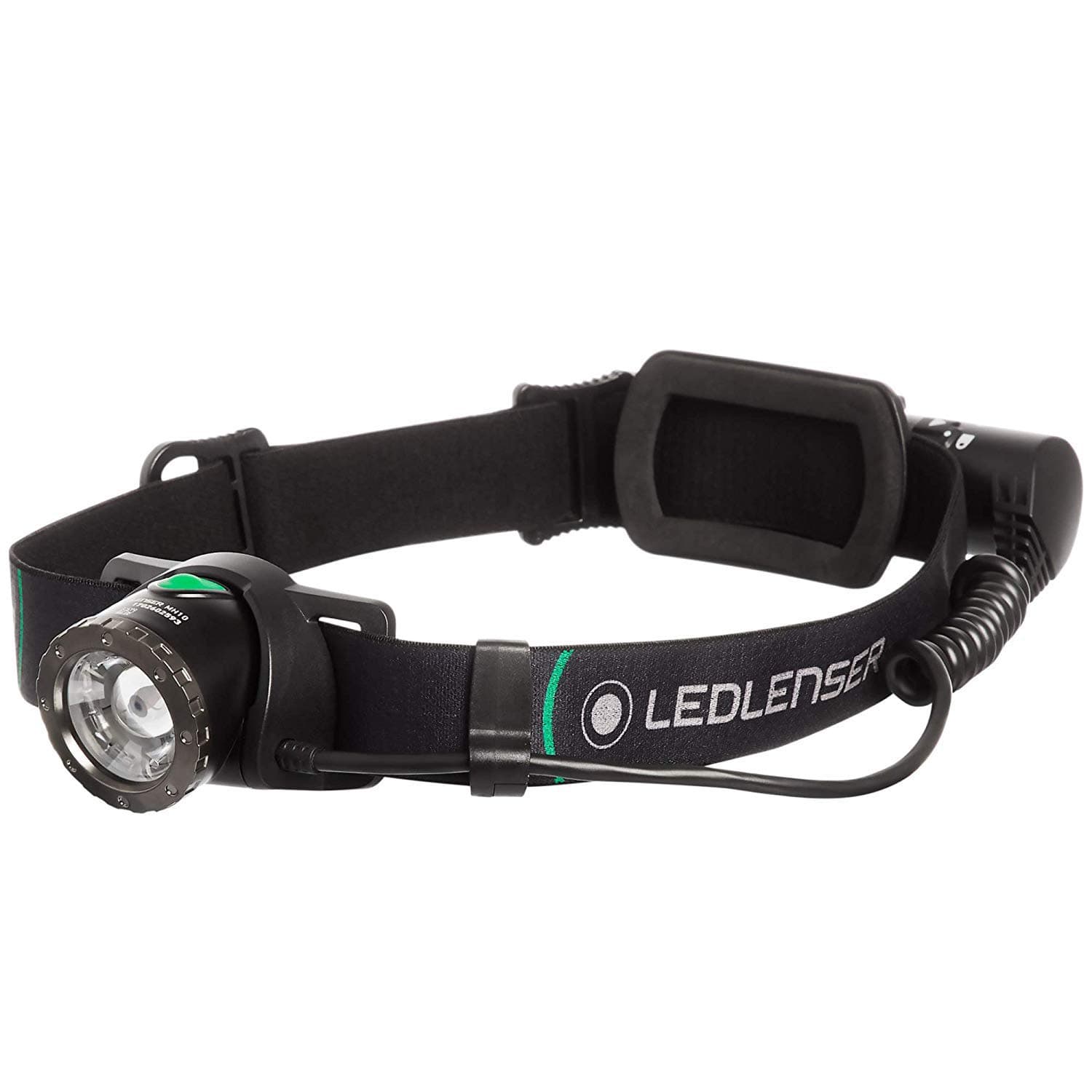 Ledlenser, MH10 Rechargeable Headlamp, High Power LED, Water Resistant, 600 Lumens, Hands-Free Light for Outdoor Use, Camping, Tactical, Hunting, Fishing, Black