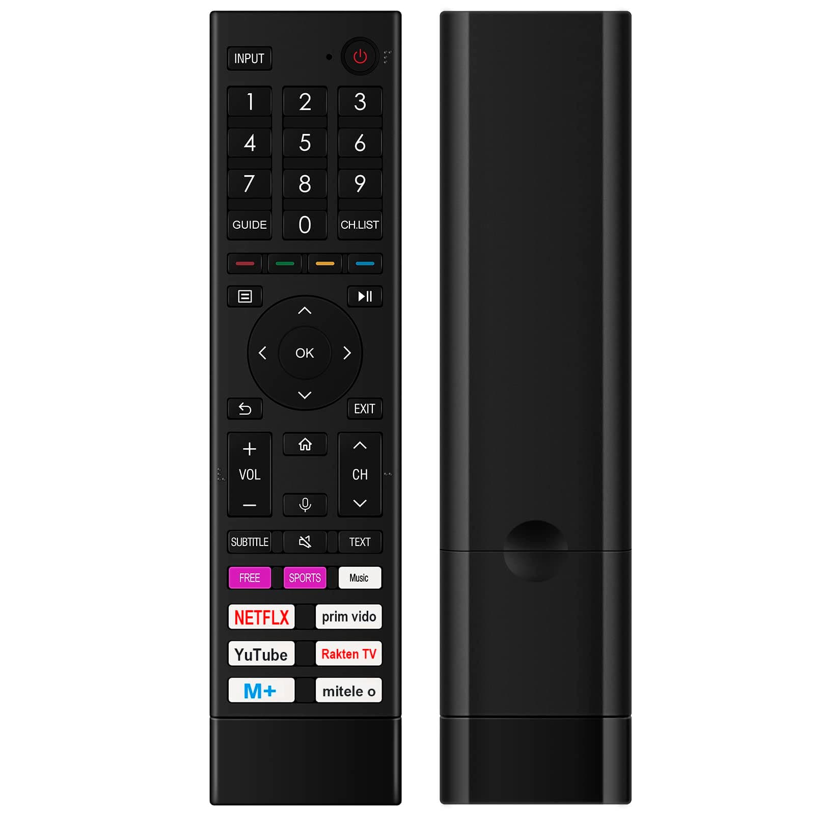 Allimity ERF3D80H Replacement Voice Remote Control fit for Hisense Smart TV 32A3G 43H4D1 32A4HD1 50A61GTUK 55A61GTUK 65A61GTUK 70A61HD1 75A61GSD 65A6GTUK 43A6GTUK 50A6GTUK 55A6GTUK 75A6GTUK 55A6BGTUK
