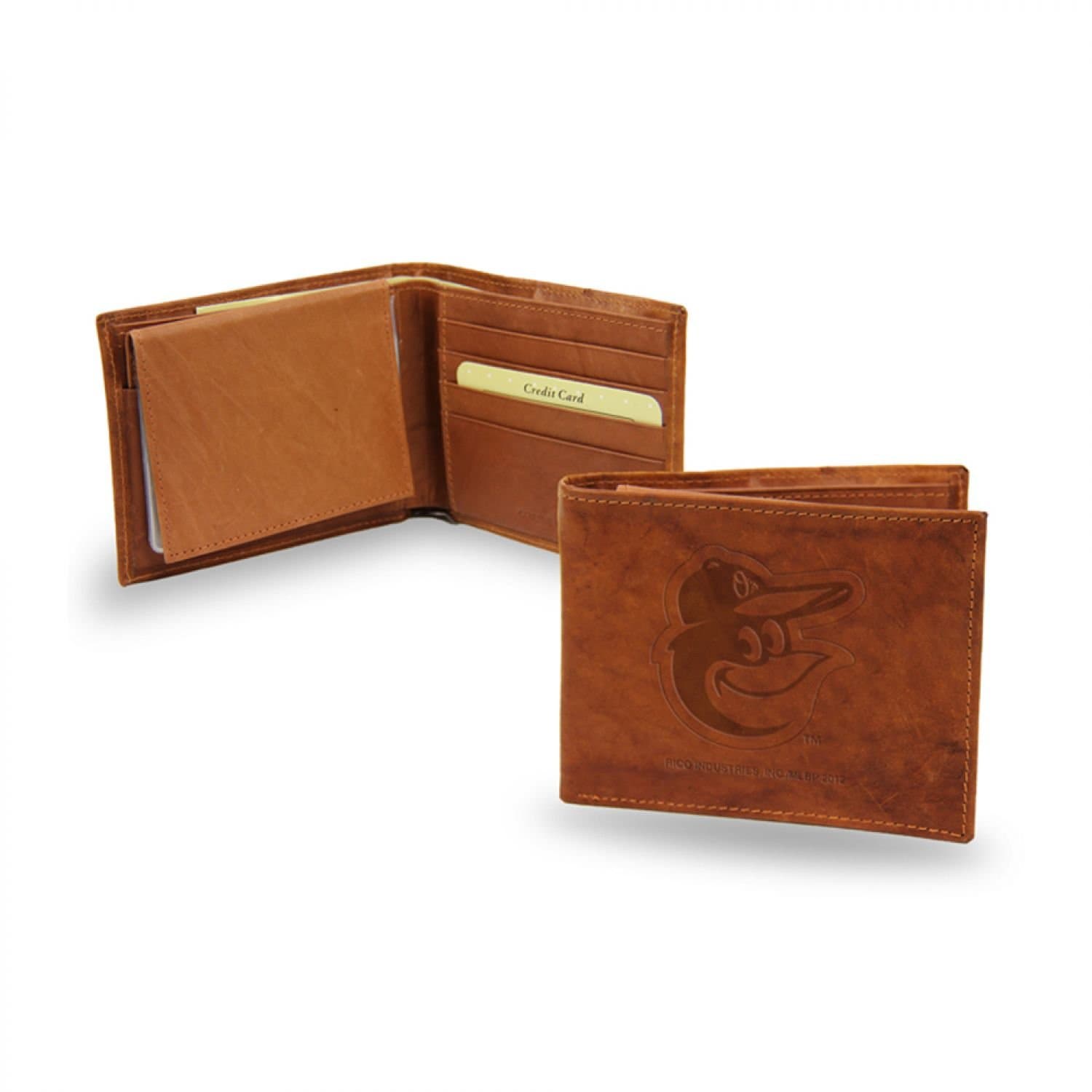 Rico Industries Inc MLB Embossed Billfold Wallet MLB Team: Baltimore Orioles