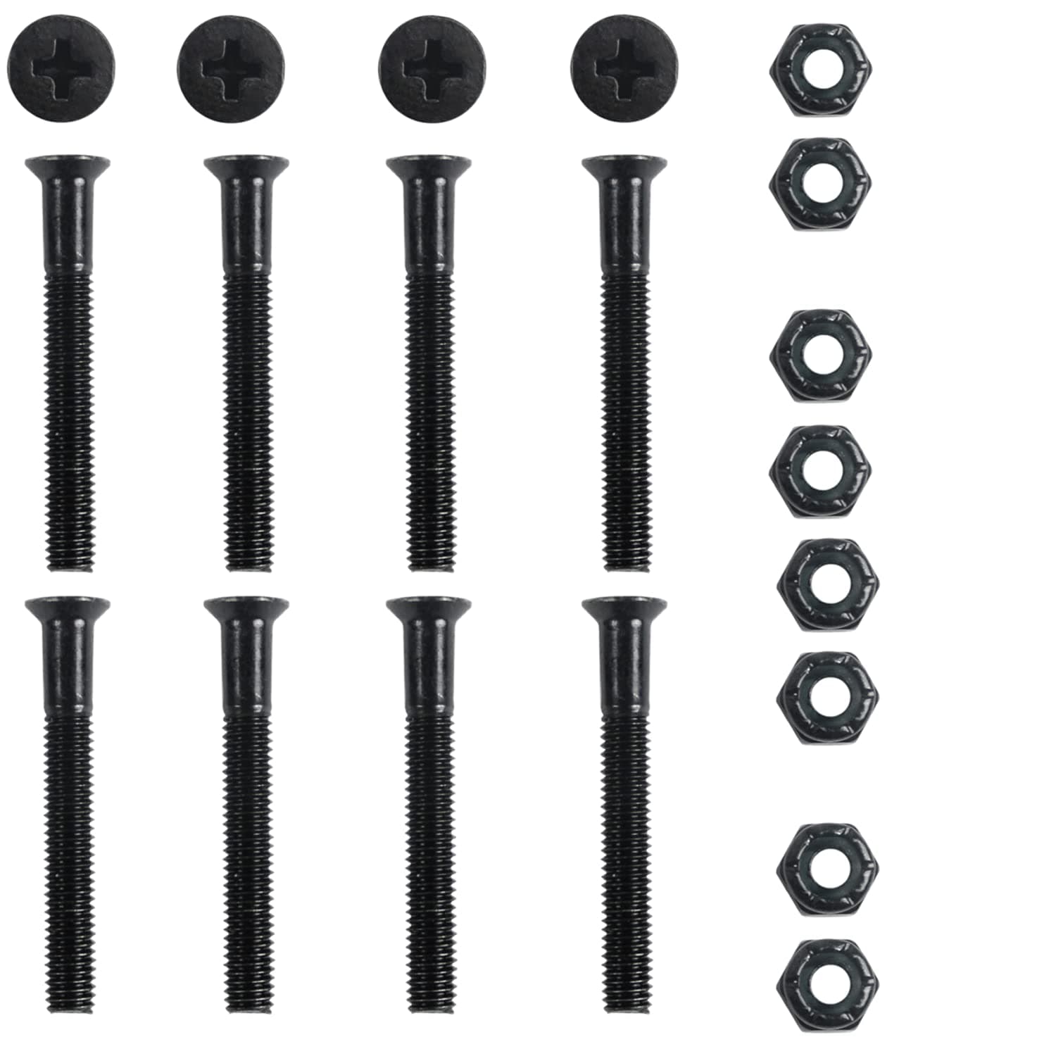 Palidades Skateboard Mounting Screws (Skate Deck To Truck Replacement Hardware)