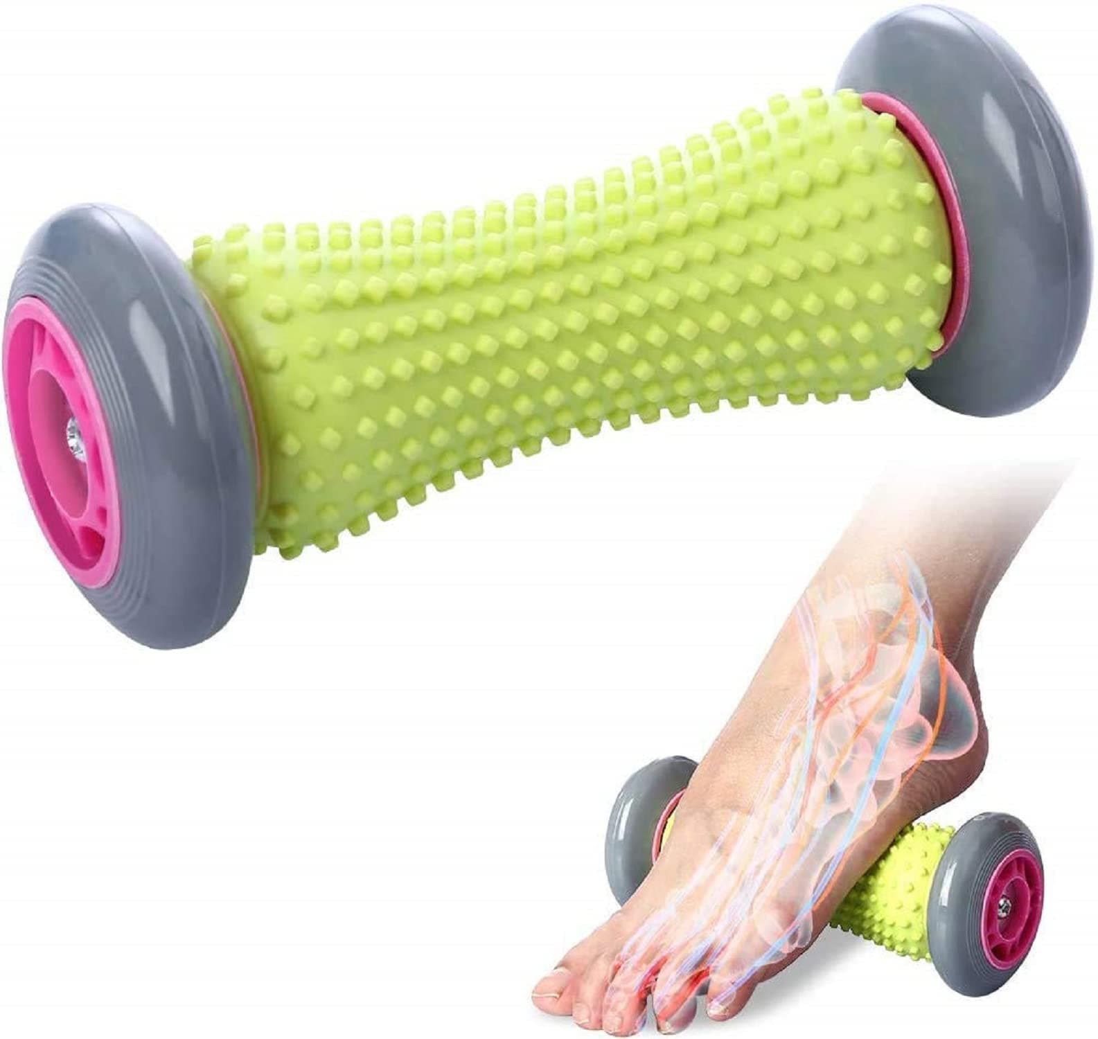 - Bodylastics Foot Massage Roller for Plantar Fasciitis Pain Relief Ergonomic Designed for Reflexology Deep Tissue Muscle Revovery for Total Body (Foot Roller)