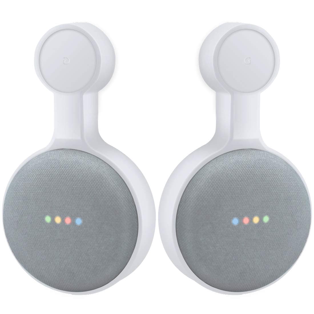 Outlet Wall Mount Holder for Google Home Mini (1st & 2nd Genernation), A Space-Saving Accessories for Google Nest Mini Speaker (White)