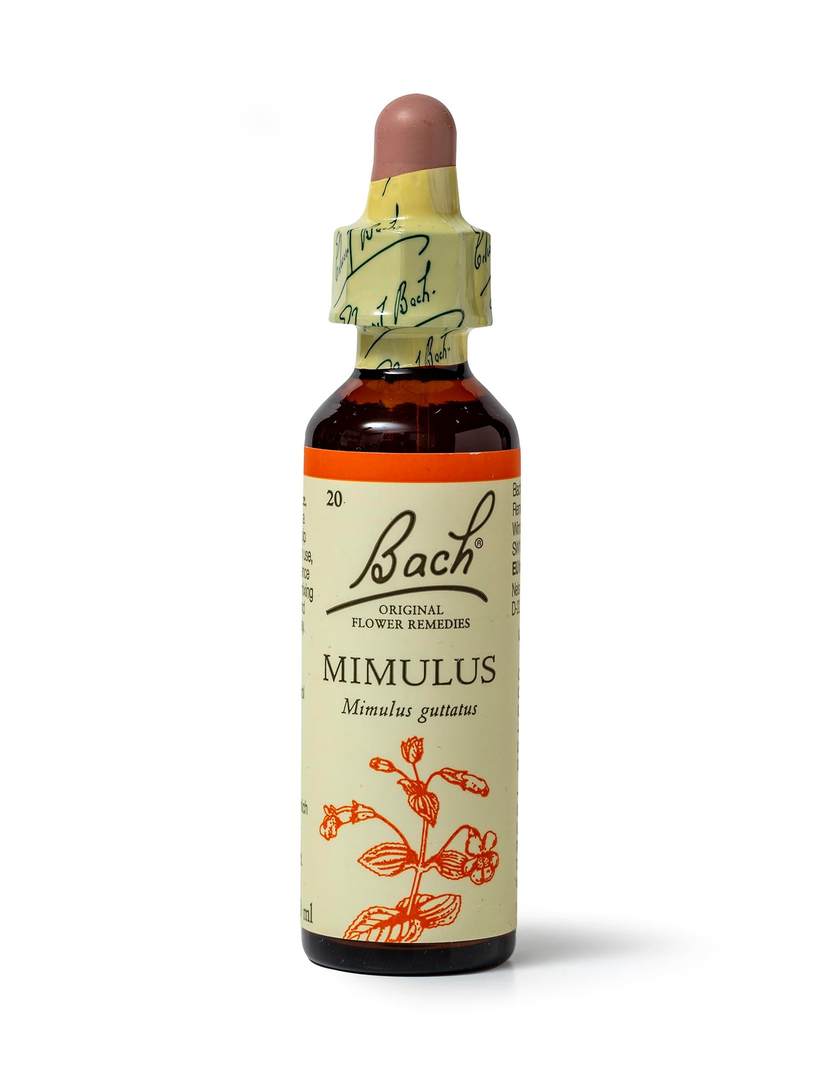 Original Flower Remedies Mimulus, Face Your Fears, Face Your Fears, Emotional Wellness, Natural Flower Essence, 20ml