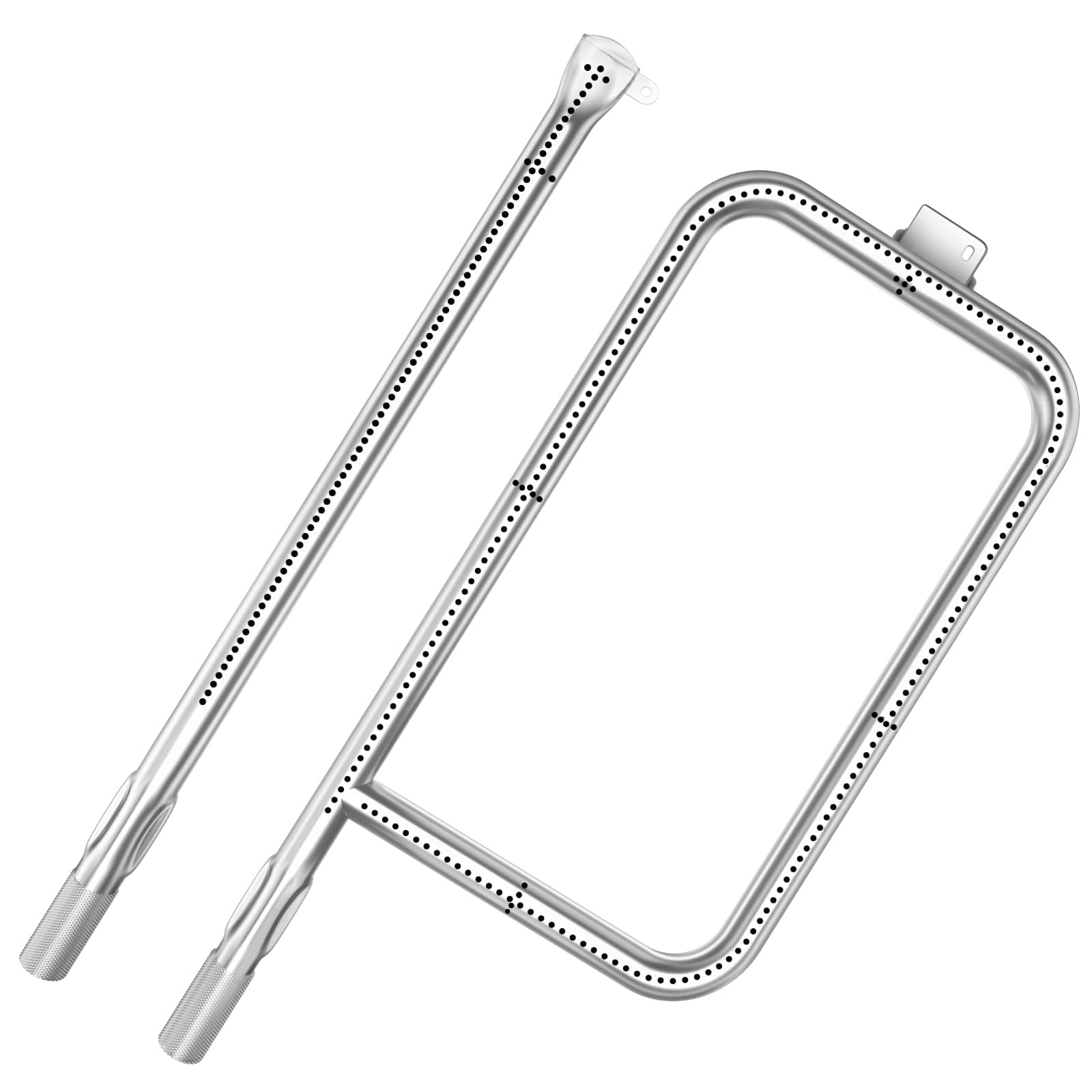 Hisencn 65032 Grill Burner Tube for Weber Q3200, Q3000, Q320, Q300, 57060001, 404341, 586002 Gas Grills, 304 Stainless Steel, Grill Burner Replacement for Weber Q Series 60036, 80385, 13122