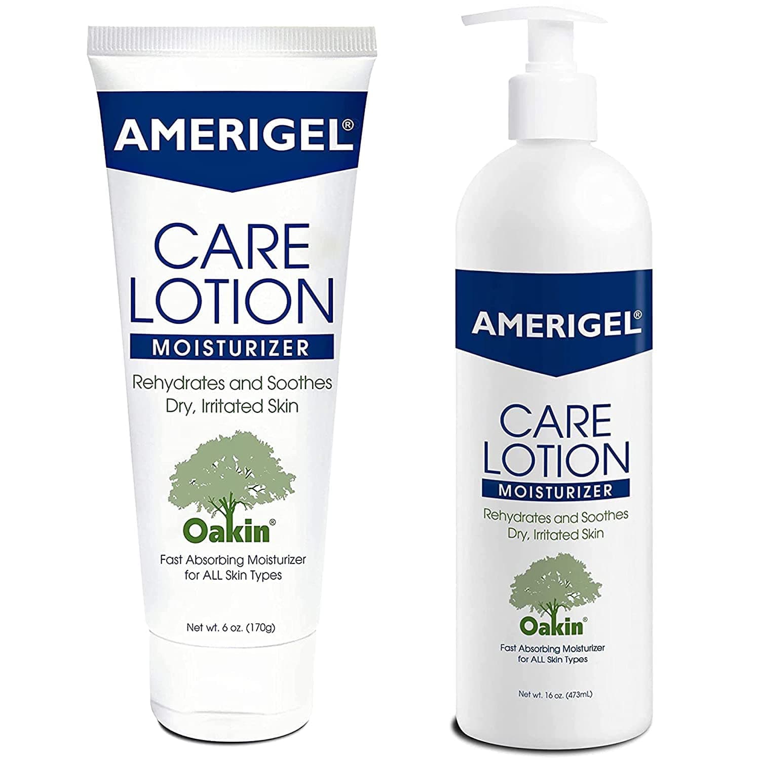 - Care Lotion Bundle - Hypoallergenic Moisturizer (6 oz.) Rehydrates & Soothes Dry Skin - Care Lotion for Diabetic Skin Care (16 oz.) Soothes Irritated Skin