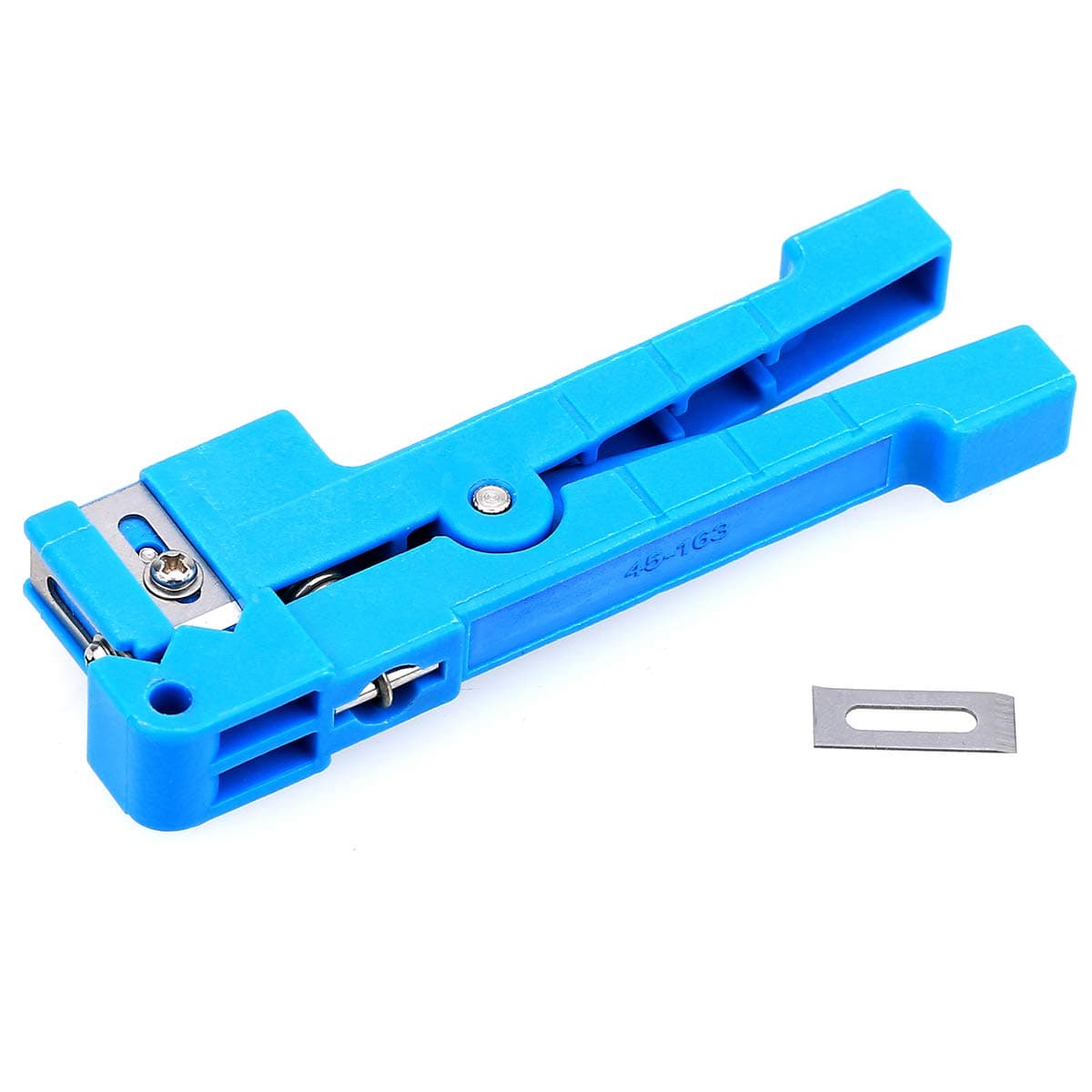 Cruiser 45-163 Fiber Optic & Coaxial Cable Stripper Tool (Blue, Alloy Steel)