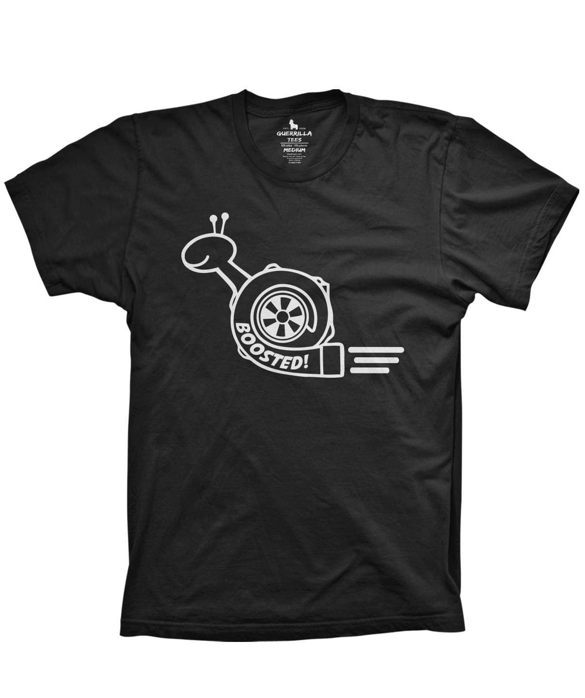 Guerrilla Tees Boosted Tshirt Turbo Charger Graphic Snail JDM Boost Shirt