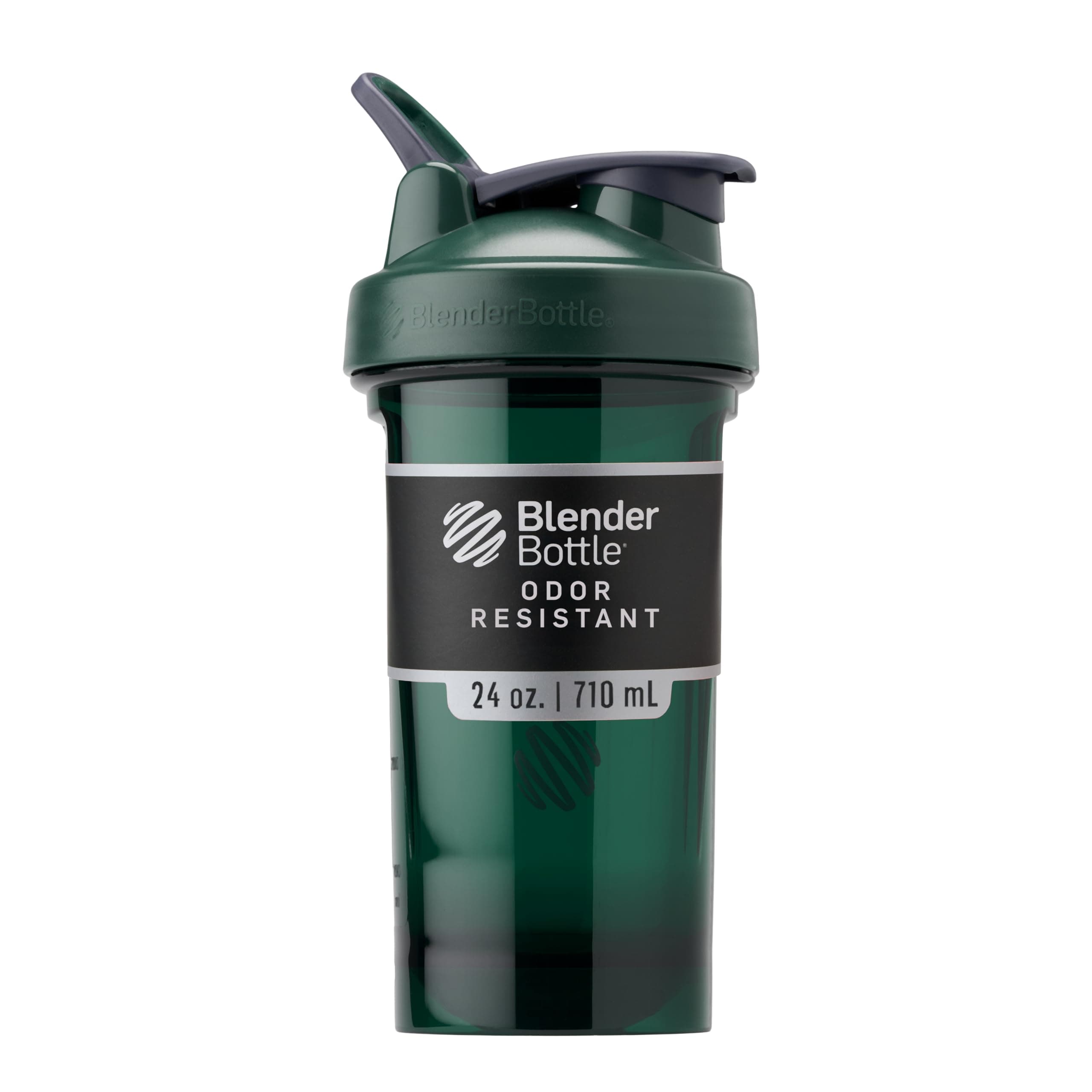 BlenderBottle Shaker Bottle Pro Series Perfect for Protein Shakes and Pre Workout, 24-Ounce, Green