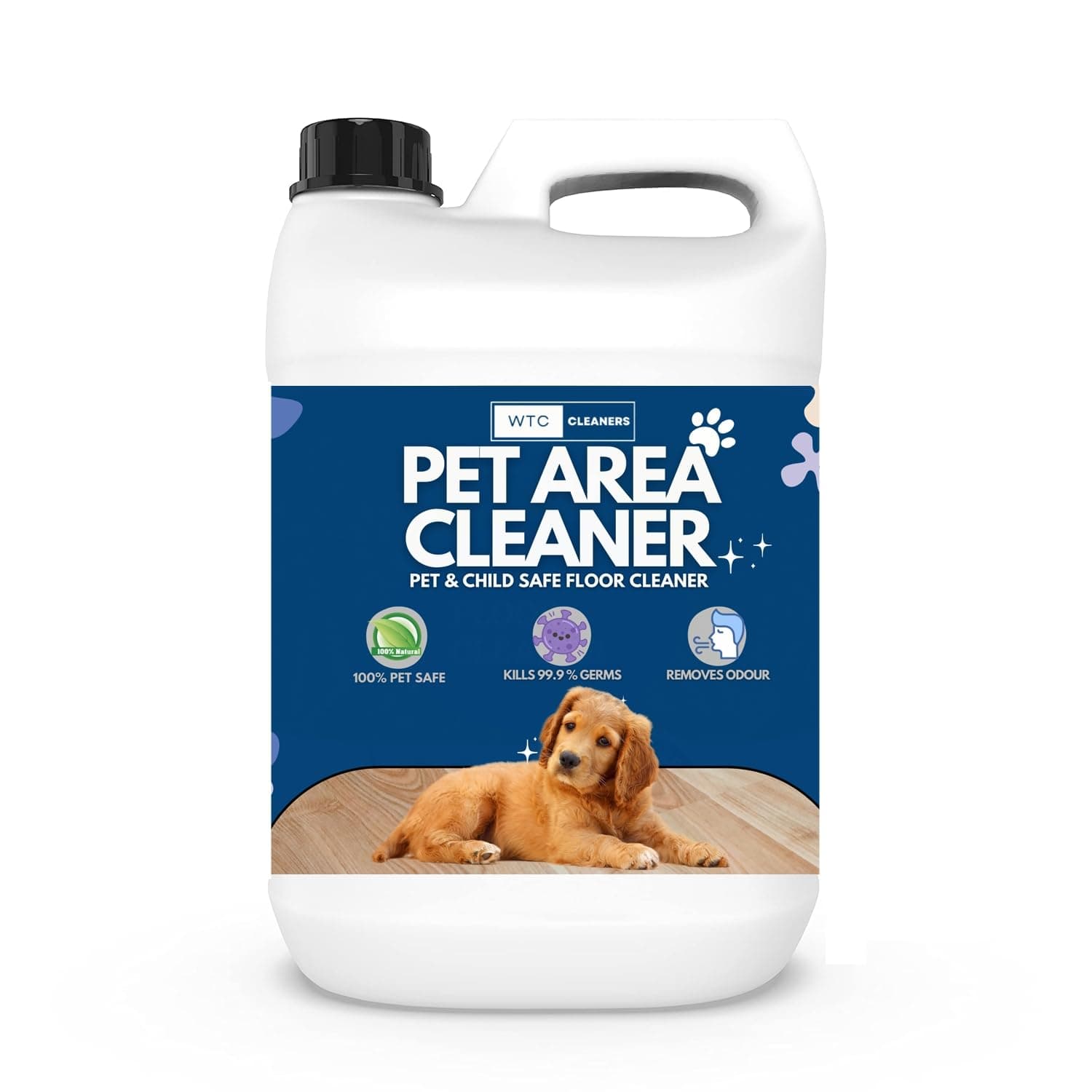 WTC Kennel Wash - 3 in 1 Quick Action-Cleans,Deodorizes, Disinfects & Home,Pet Areas,Garden & Doctor clinics | Dog Potty and Pee Area Cleaner | Urine Odour Remover (2 litres)
