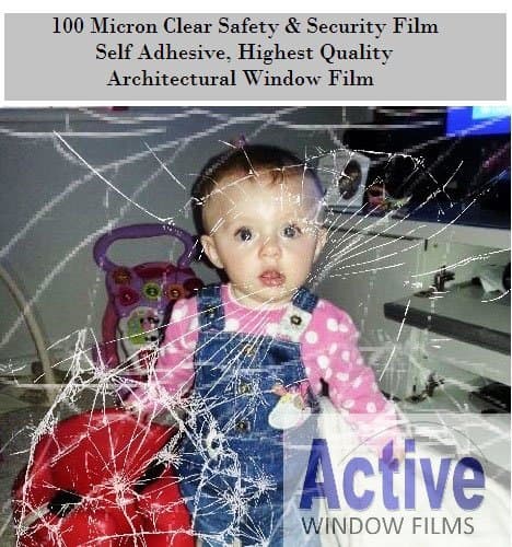 50cm x 1 Metre Window Safety film - Saftey & Security Glass Protection Film
