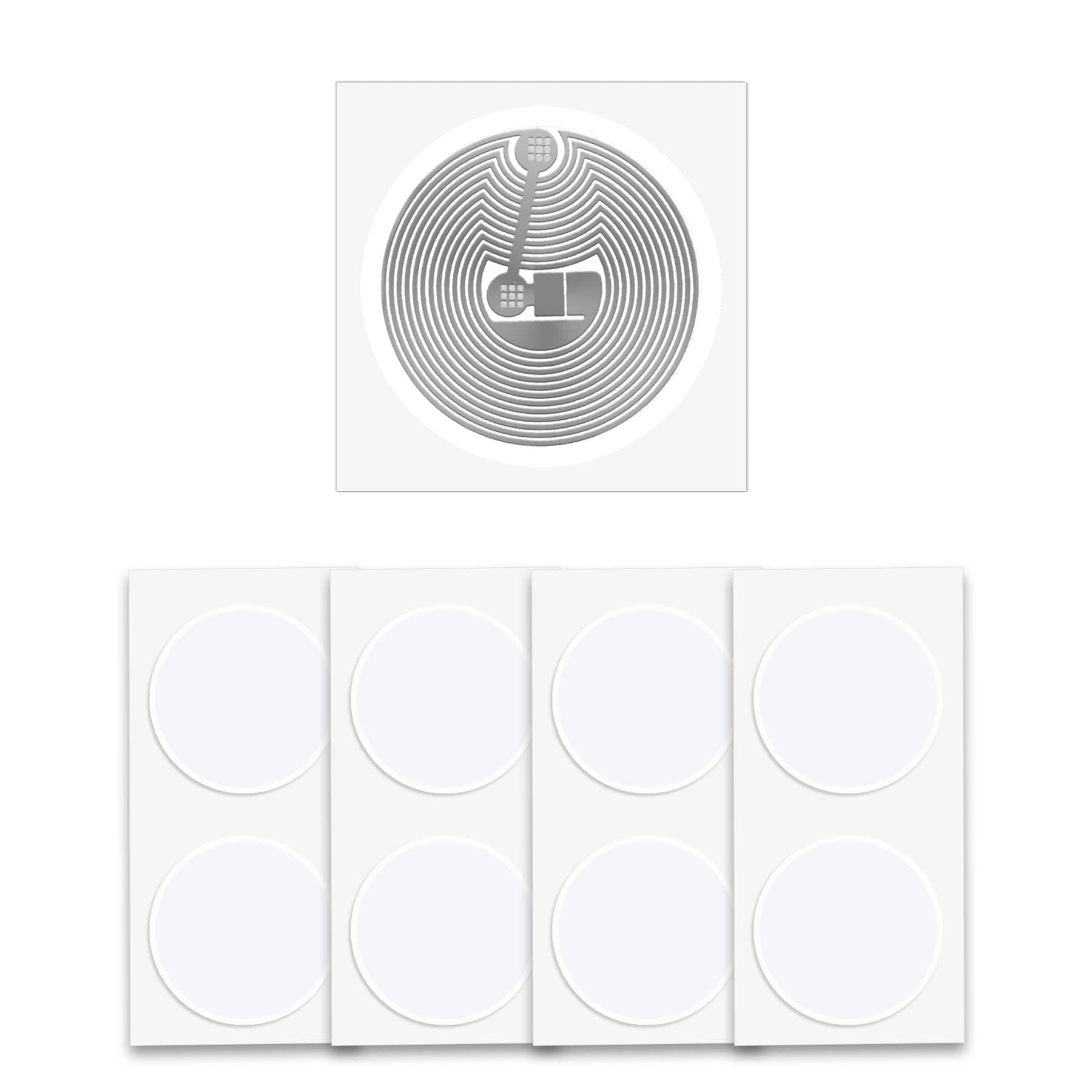 20PCS NTAG216 NFC Tag Stickers, Rewritable 216 Labels 25mm (1inch) Round, 13.56MHz RFID Tag 888 Bytes of Memory