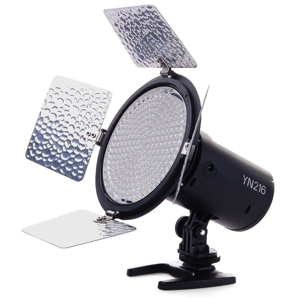 YN216 YN-216 LED Video Light with 5600K Color Temperature and 4 Color Plates for Canon Nikon DSLR Cameras