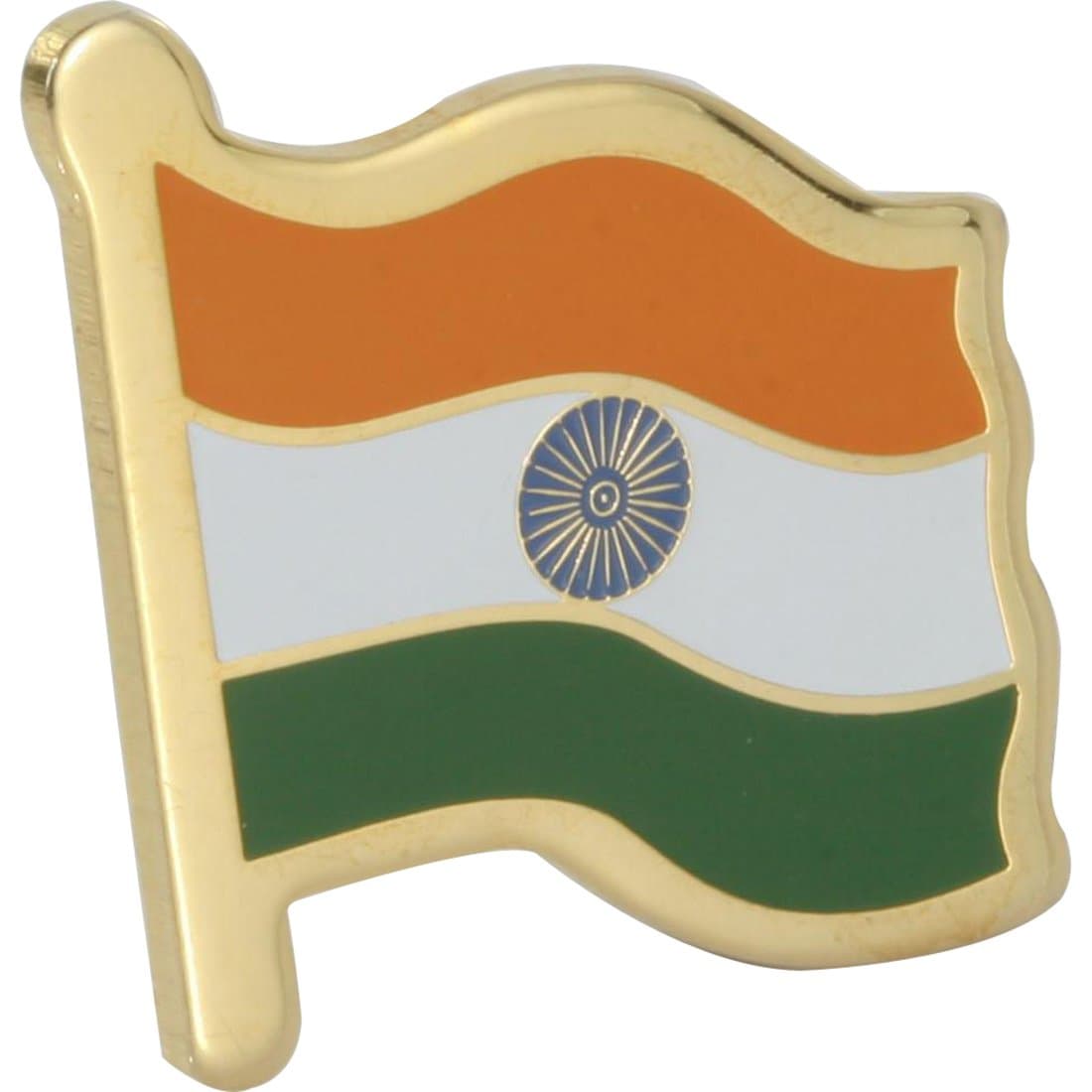 Selling Uniqness Multicolour Brass India Flag Lapel Pin for Unisex