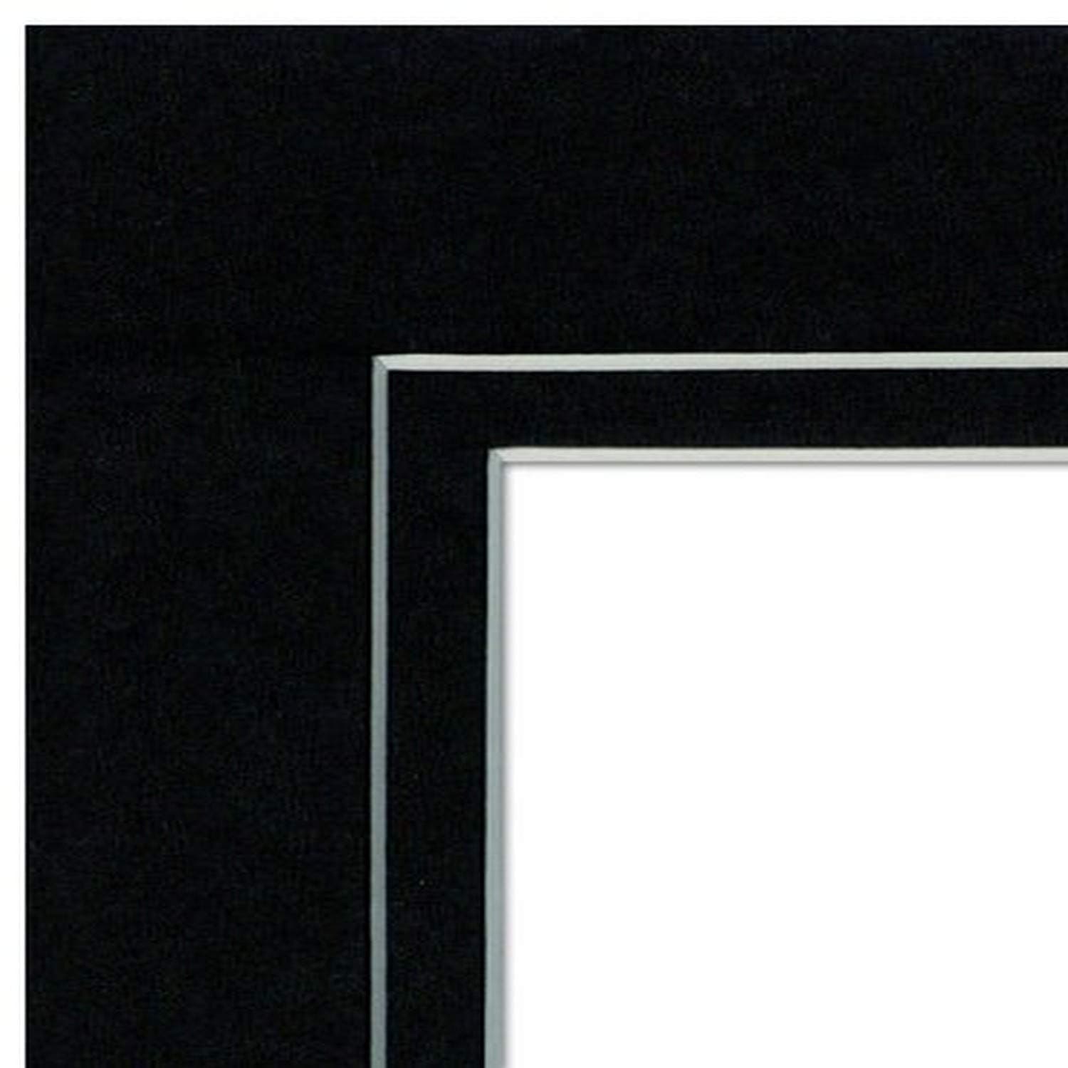 Imperial Frames Black Double Mattboard, 3-1/2 by 5 pictures into 5 by 7 frames