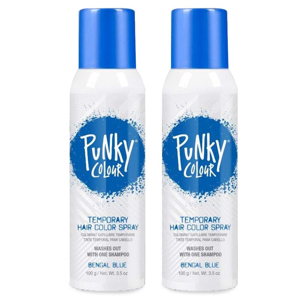 Temporary Hair Color Spray – Bengal Blue, Instant Vivid Temporary Hair Dye for Women, Wash Out, Hair-Color Spray, 3.5 oz, 2 Pack