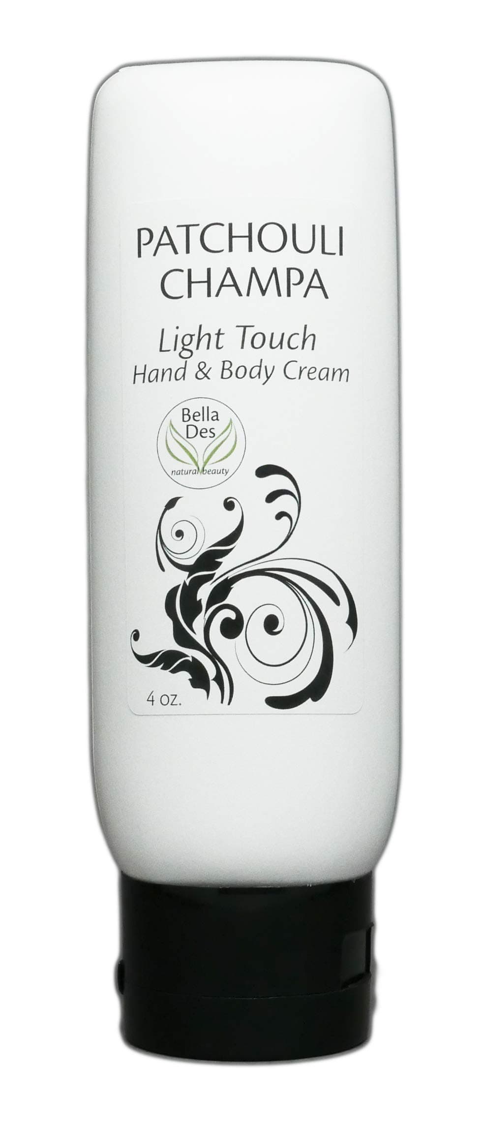 Patchouli Champa Moisturizing Hand and Body Cream | with Moisturizing Mango Butter, Olive Oil and Patchouli Essential Oil | 4 ounce tube | by Bella Des Natural Beauty