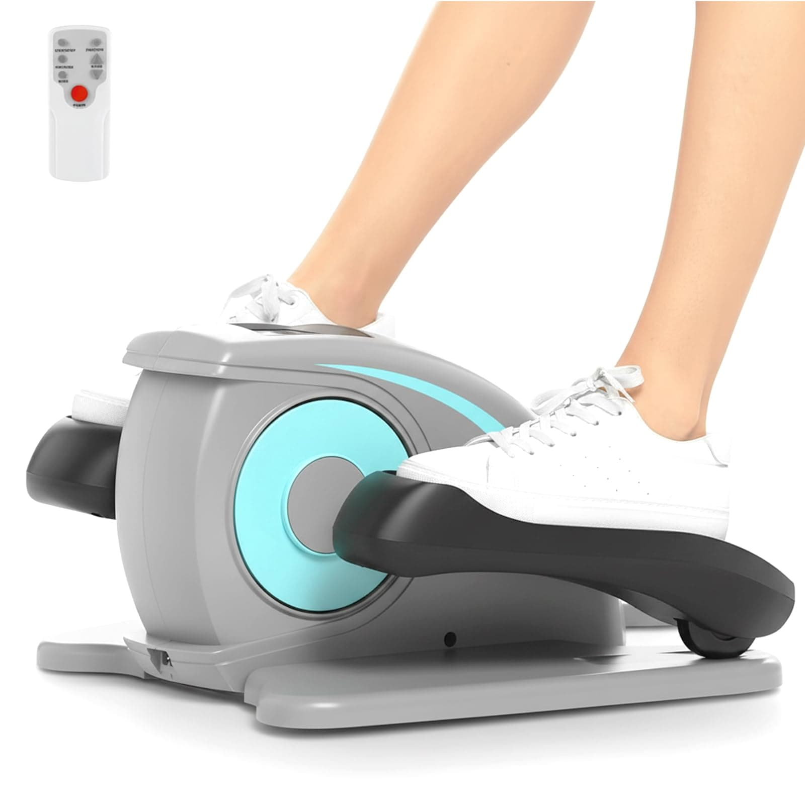 ANCHEER Under Desk Elliptical Machine - Quiet Pedal Exerciser for Seniors, Office & Home, Low-Impact Seated Leg Workout Equipment, Smart LCD Display, Remote Control