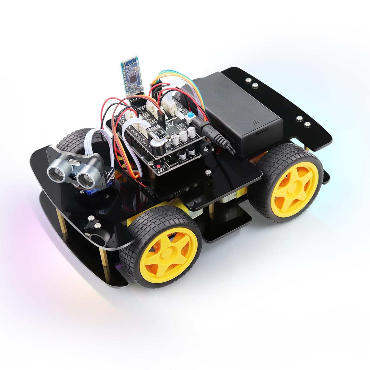 Freenove 4WD Car Kit (Compatible with Arduino IDE), Line Tracking, Obstacle Avoidance, Ultrasonic Sensor, Wireless Control Motor Servo