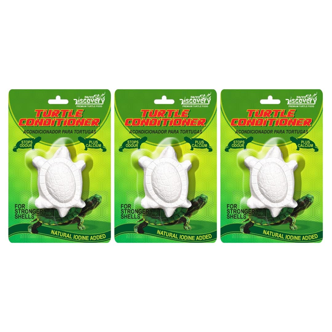 TAIYOPLUSS Discovery Taiyo Pluss Turtle Conditioner, Premium Turtle Conditioner (Calcium) for Strong Shells-Pack of 3