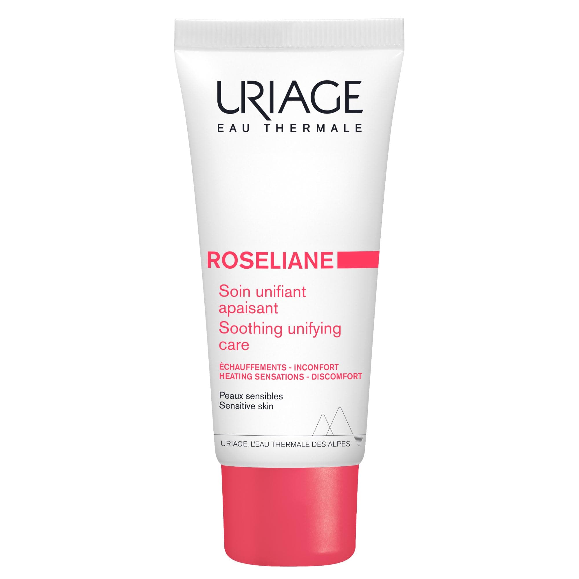 Uriage Roséliane Anti-Redness Face Cream 40ml - Soothes, Hydrates, Reduces Redness of Sensitive Skin Prone to Rosacea - With Shea Butter & Ginseng - Rich Cream, Long-lasting Comfort - Non-comedogenic