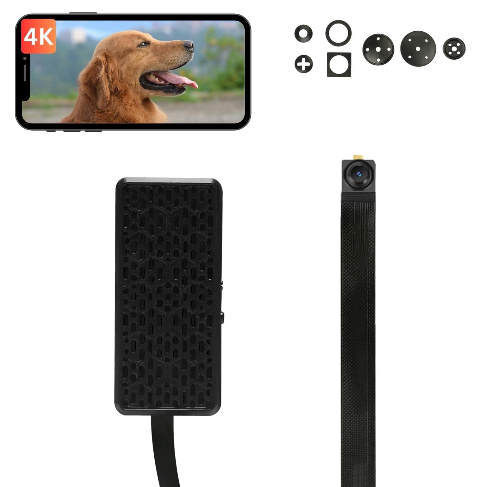 XXAXX WiFi 4K Ultra HD Camera, Video Cam with Motion Detection, App Control, Cloud & SD Storage, 800mAh Battery, Video-only