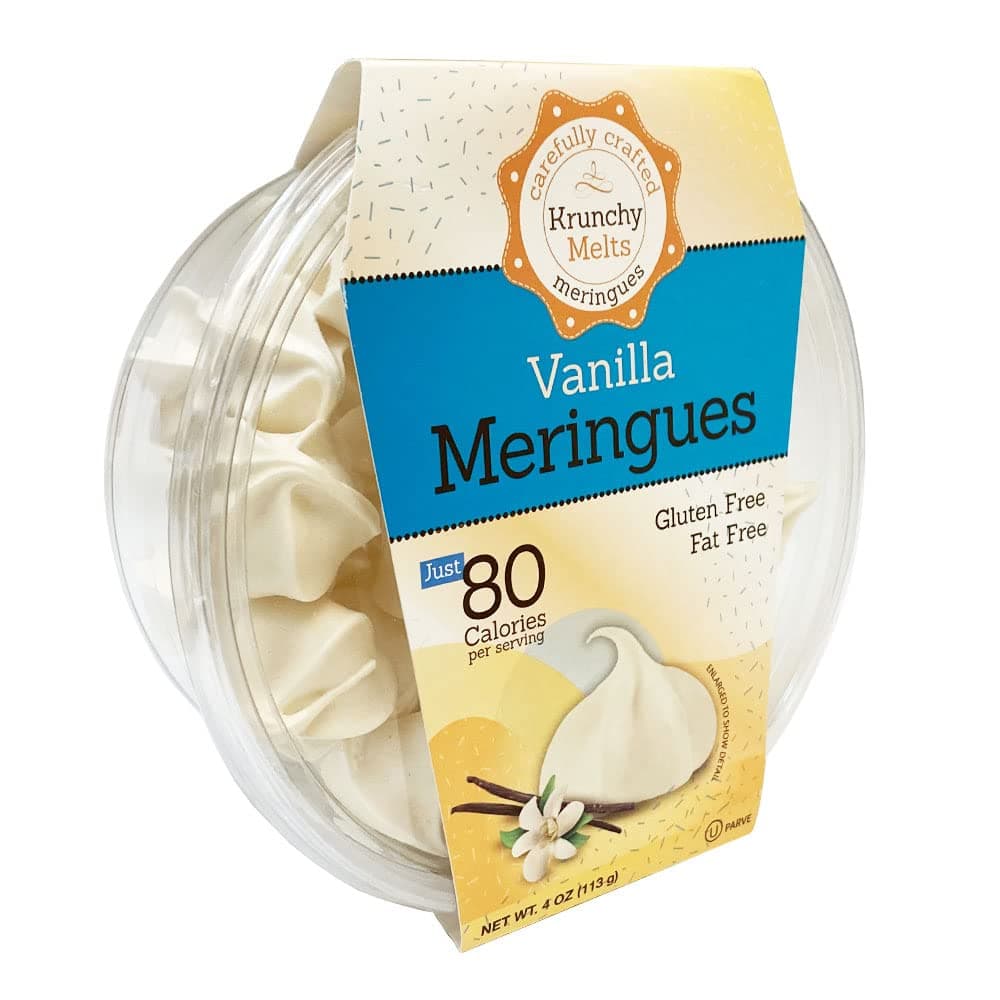 Original Meringue Cookies | Classic Vanilla Flavor | Only 80 Calories Per Serving | Fat Free, Gluten Free, Dairy Free (4 Oz)