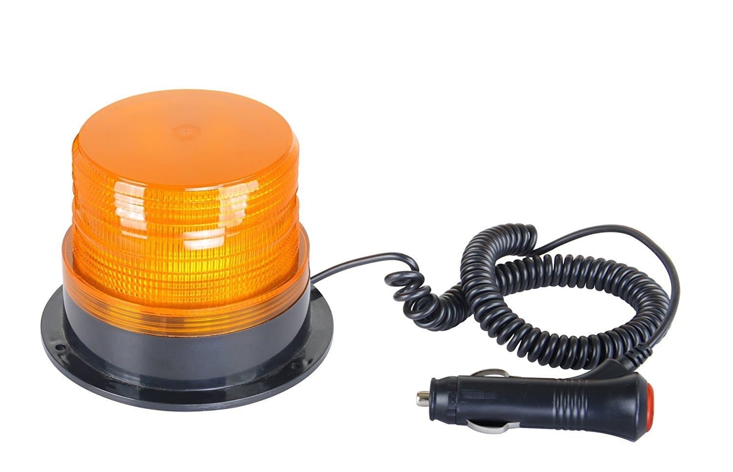 GreatCircleUSA Amber Emergency Beacon LED Light With Dual-Mount 12 Volts/6 Watts