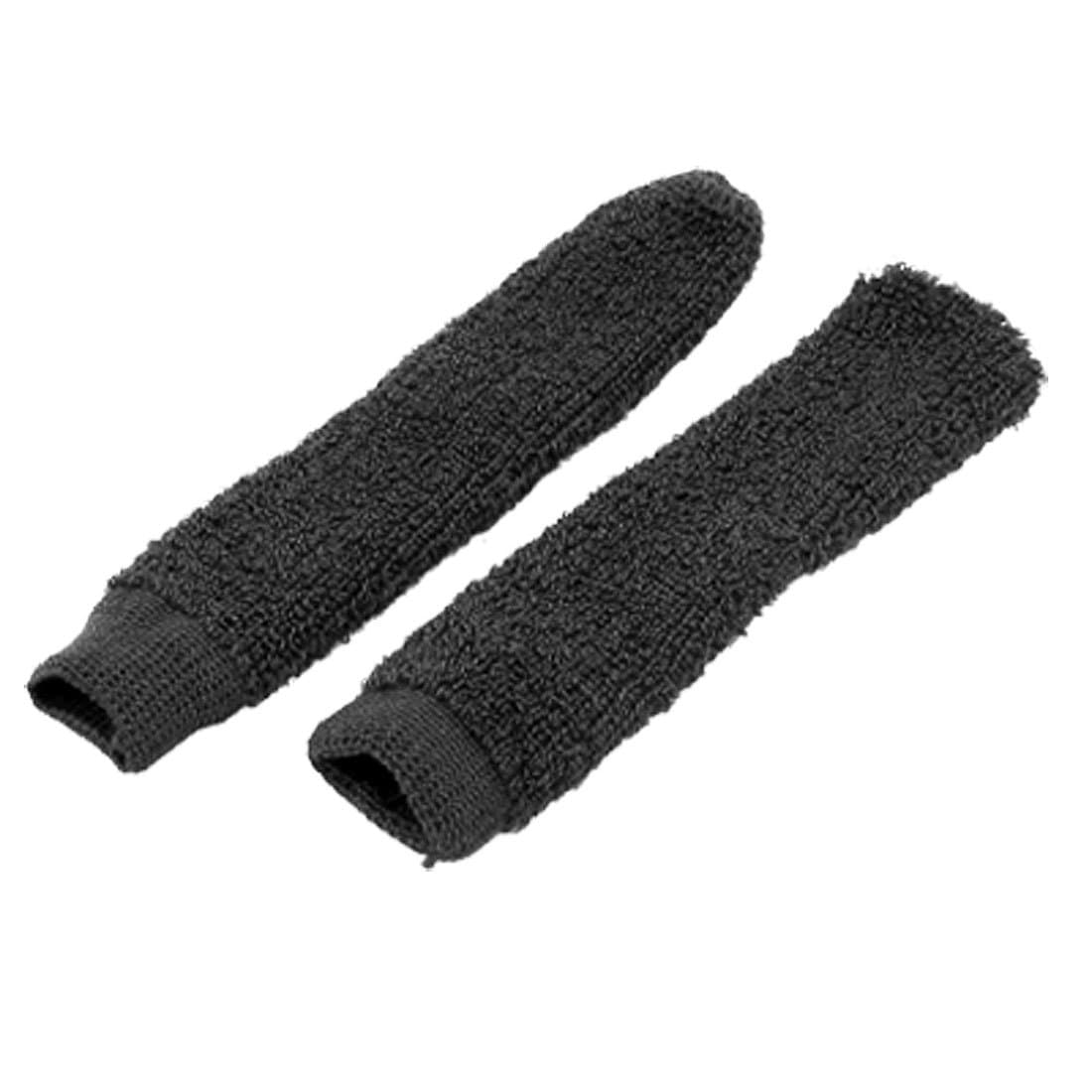 SODIAL Nonslip Towel Wrap Badminton Racket Over Grip Cover Black 2 PCS