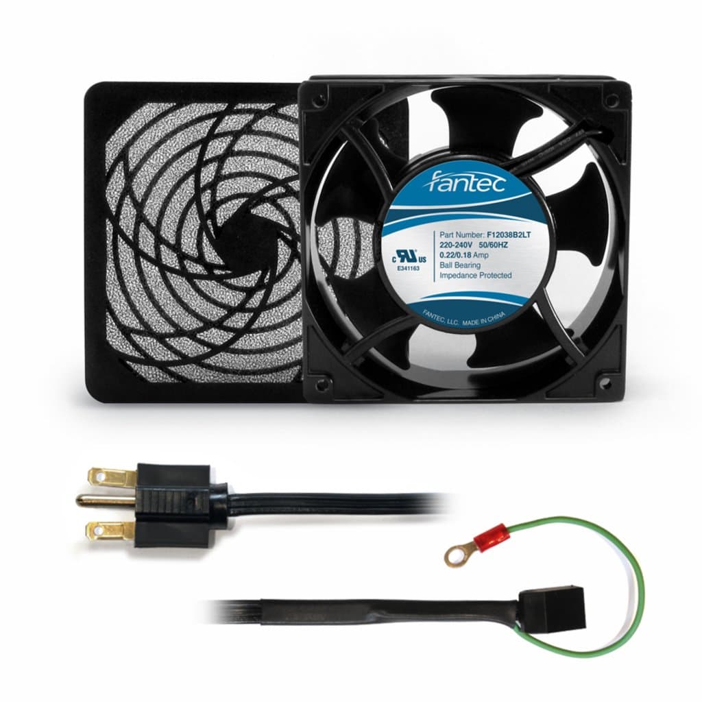 Gardtec CAB803 120 mm Cabinet Cooling Fan Kit, Fan, Filter, Cord 230V