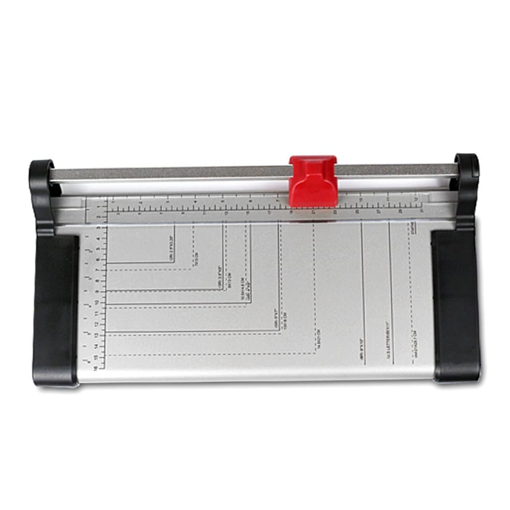 Ofoice A4 Rotary Paper Trimmer, Photo Trimmer 12”Cutting Length Paper Cutter 8 Sheet Capacity (Medium)