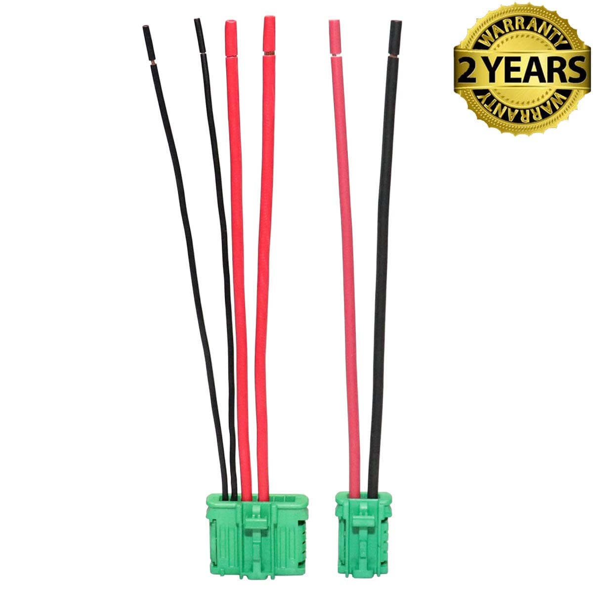 Saite Garage 2pcs Plug Connector Wiring Loom Harness for Heater Blower Resistor 6441.L2 7701048390 7701207718