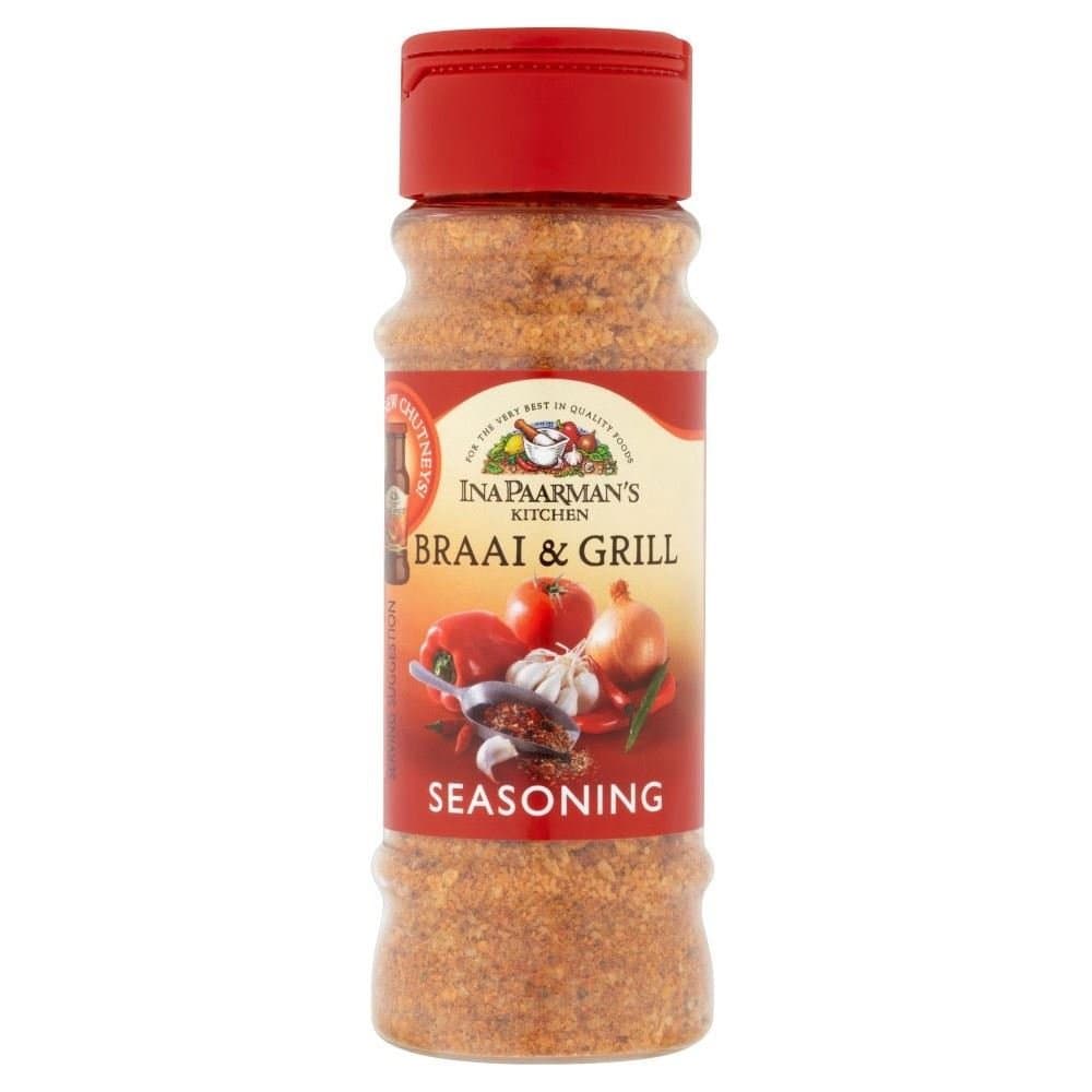Ina Paarman Braai and Grill Seasoning 200ml - South African Spices - BBQ Seasoning