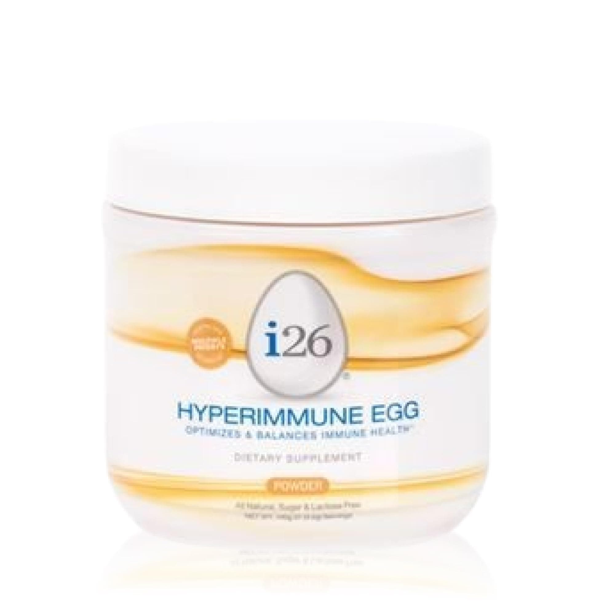 i26® Hyperimmune Egg Powder – 31-Day Supply Canister – Supports Immune and Digestive Health – Flavorless Powder – 140g