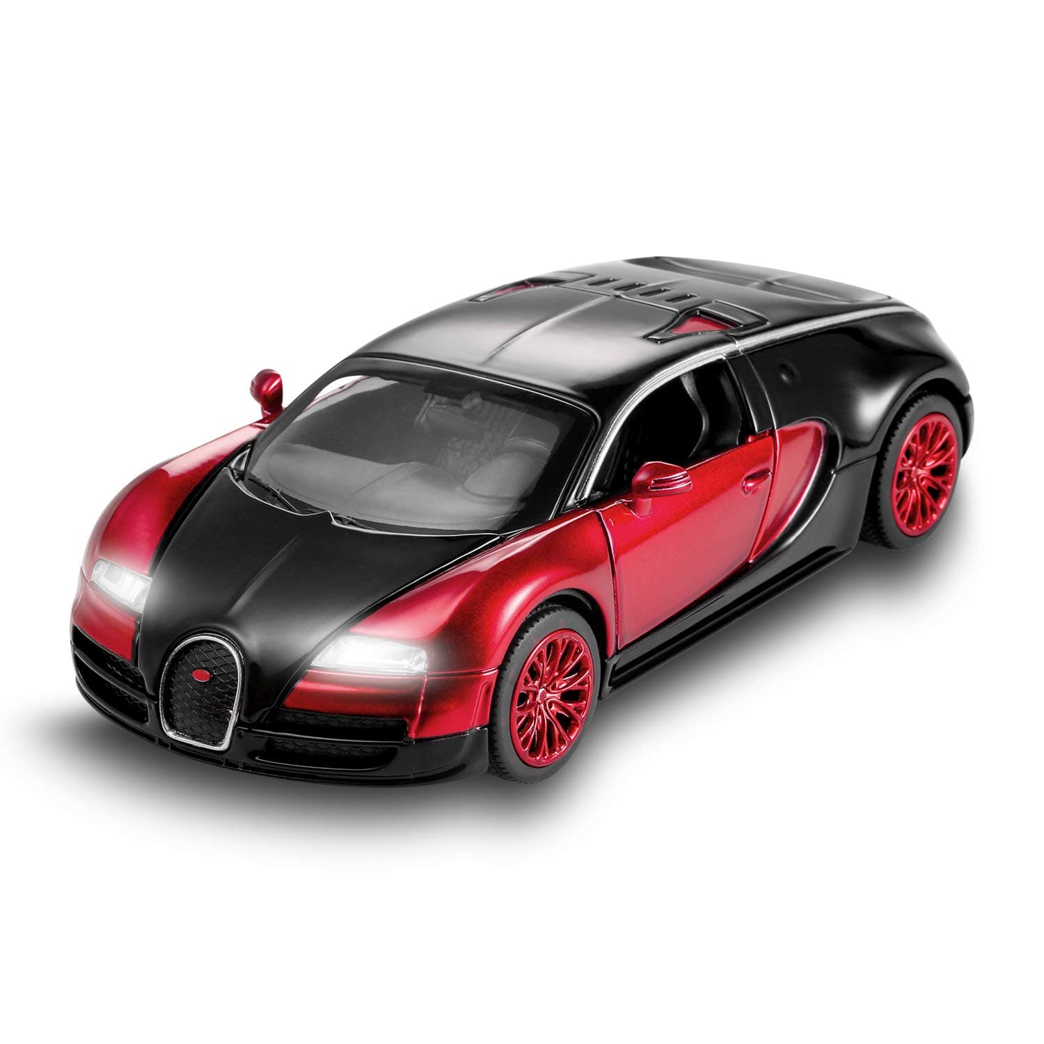 Bugatti Veyron Toy Car 1:32 Alloy Diecast Metal Model Cars for 3 to 12 Years Old Boys Red