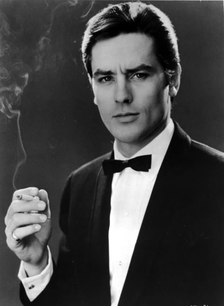 Alain Delon smoking Photo Print (8 x 10)