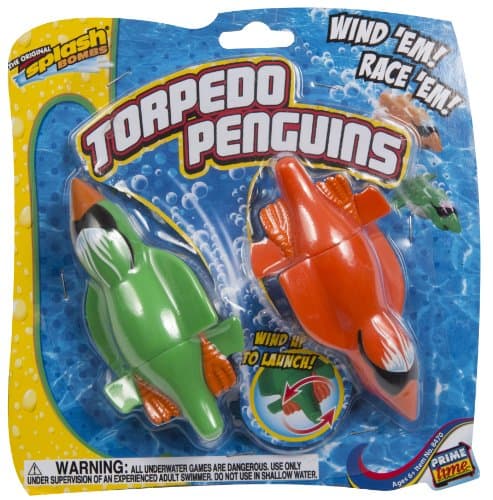 Diving Master Torpedo Penguins Wind-Up Kids Pool Toy from Prime Time Toys