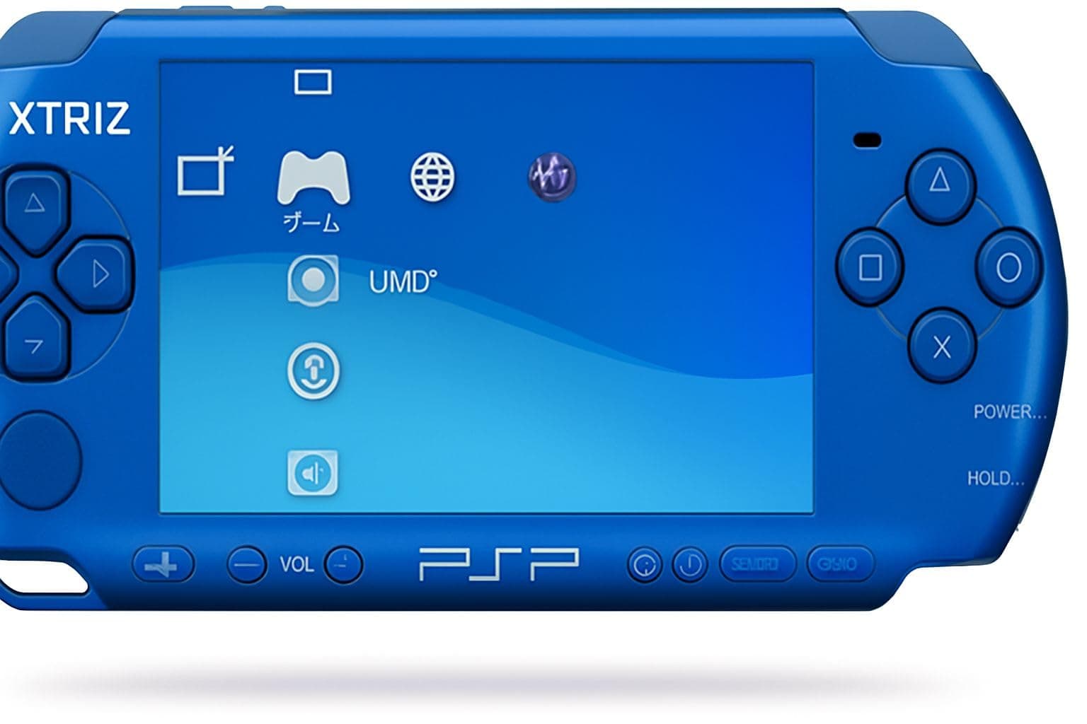 XTRIZ PSP 3006 Handheld Gaming Console, 46 Pre-installed Games, Memory Card Included (BLUE)