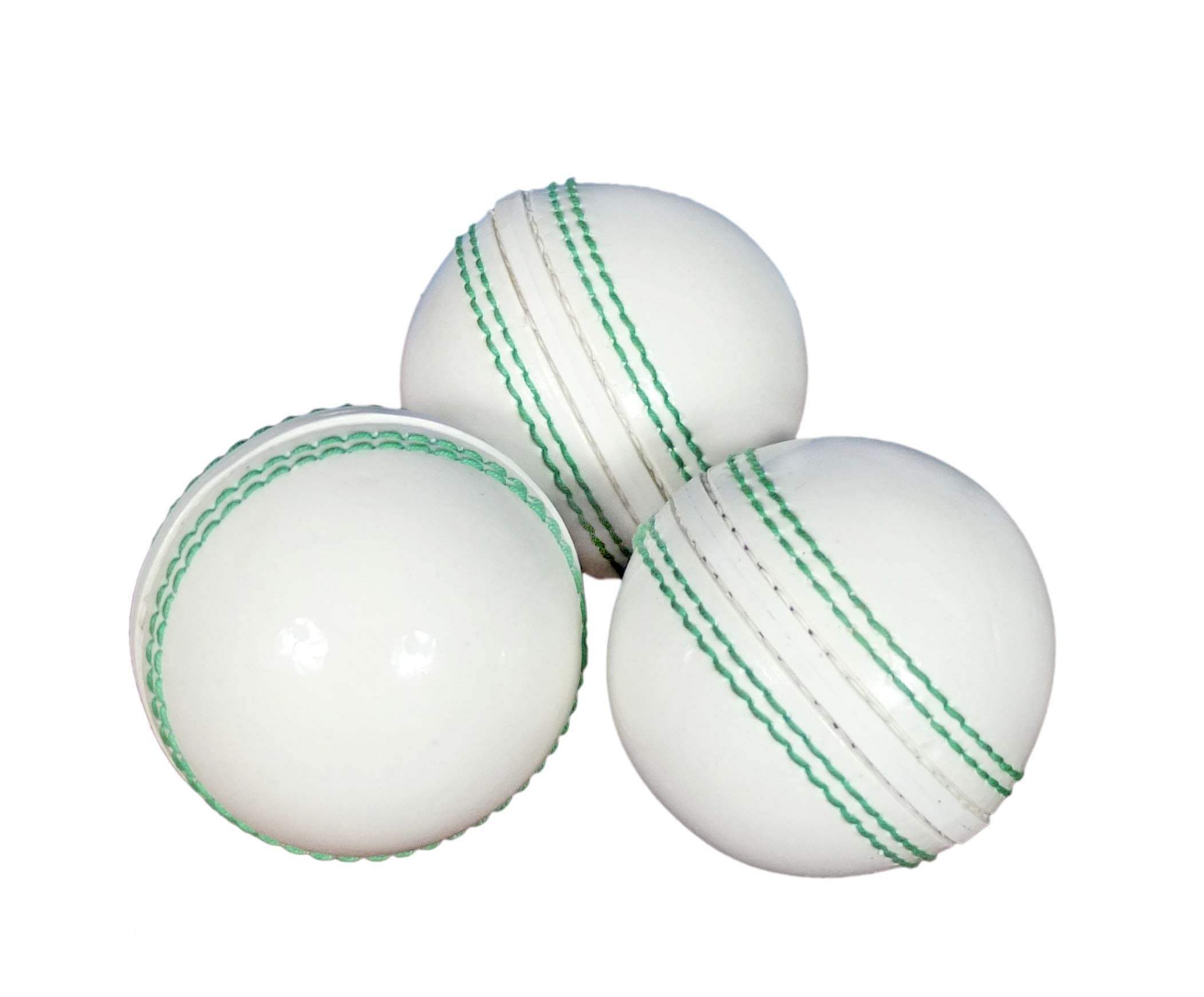 KSZ TRADERS Cricket Rubber Soft Balls for Practice (Set of 3) White