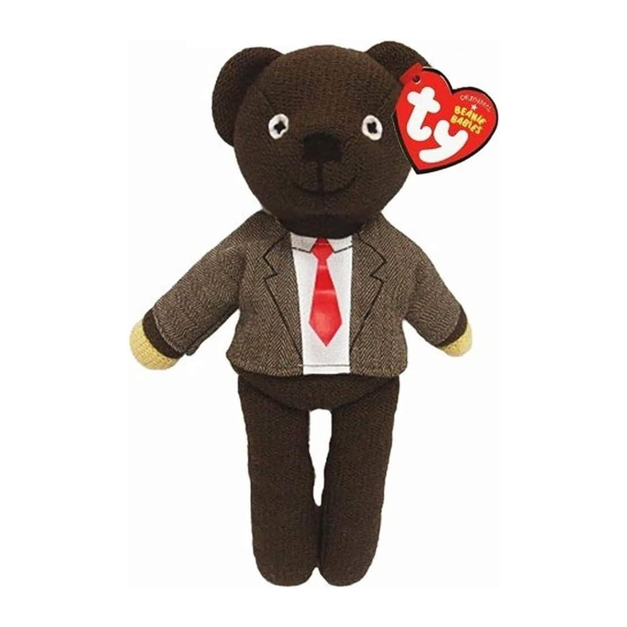 TY Mr. Bean Teddy Bear in Shirt & Tie – Iconic Soft Plush Toy from the Classic TV Show – Collectible Stuffed Plushie for Kids & Fans – Cuddly Soft Toy Gift for Boys & Girls