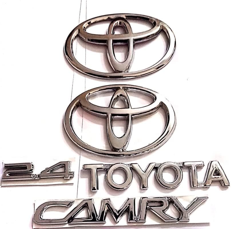 MVKS CAR Badge Emblem Monogram Logo Decal Wrap Sticker 3D Symbol Graphic Compatible with Camry KIT 1