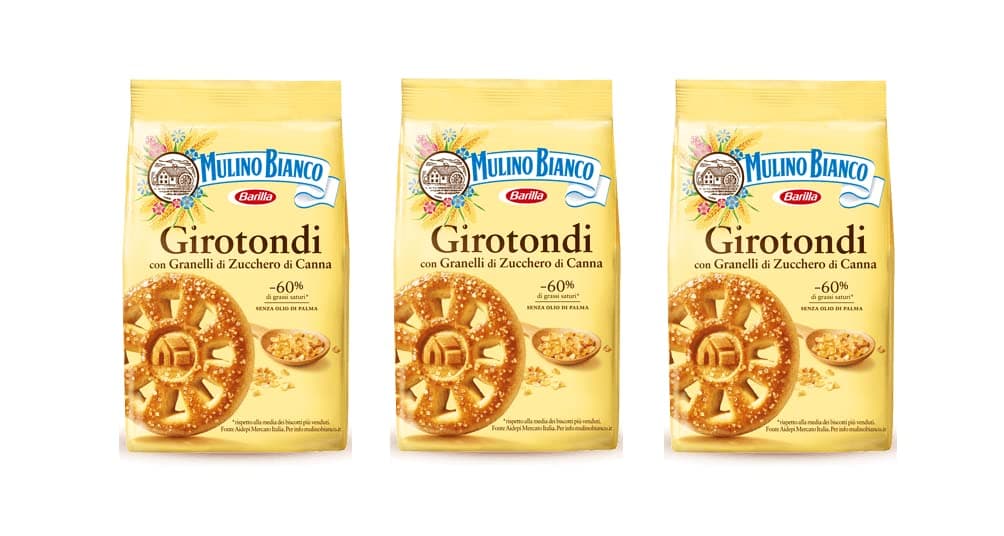 3X Mulino Bianco Girotondi Italian Biscuits Cookies 350g