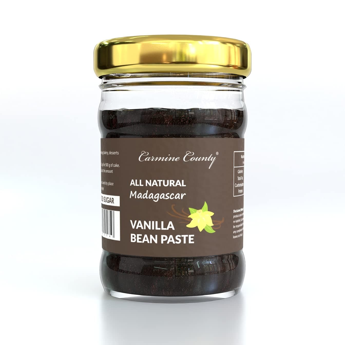 Carmine County All Natural Madagascar Vanilla Bean Paste 80 G
