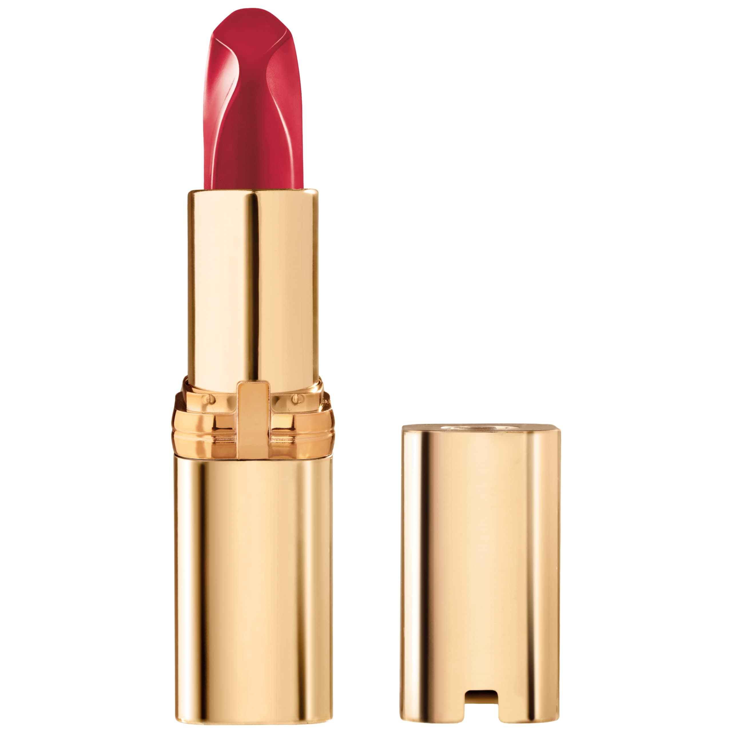 L’Oréal Paris L'Oreal Makeup Colour Riche Red Lipstick, Long Lasting, Satin Finish Smudge Proof Lipstick with Hydrating Argan Oil & Vitamin E, Respected Red, 0.13 Oz