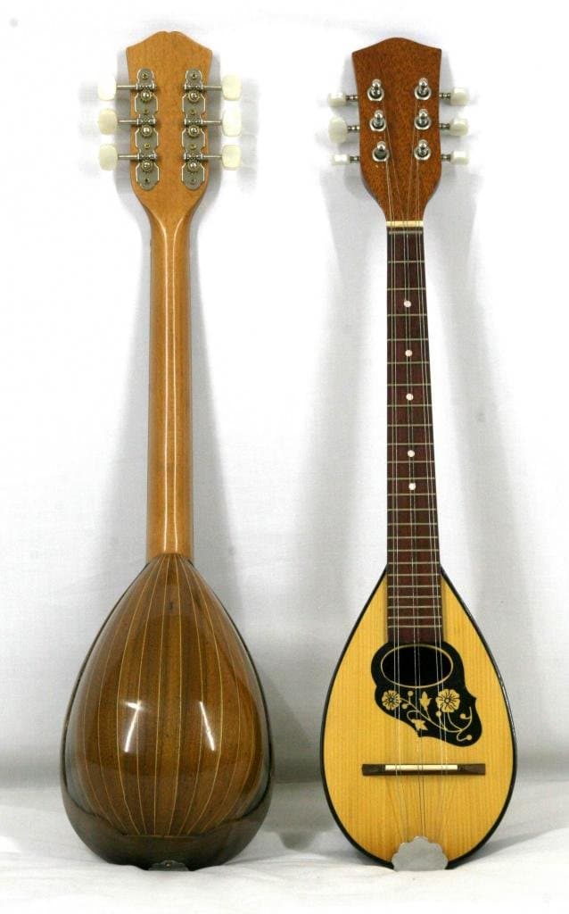 Musikalia Luthery Greek Baglama a 6 strings, in walnut, serigraphied