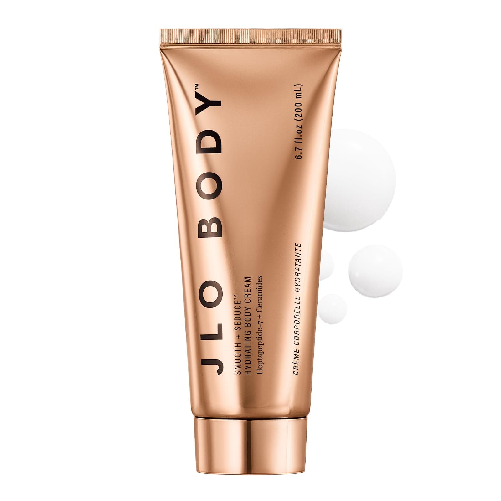 JLO BEAUTY Smooth + Seduce™ Hydrating Body Cream | Enriched with Heptapeptide-7 + Ceramides, Hydrates, Contours, Smooths + Firms Skin | 6.7 Oz