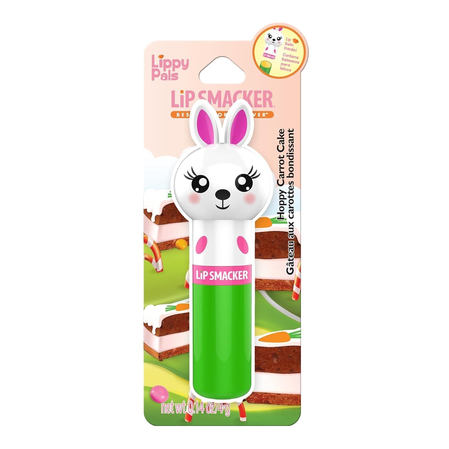 Lip Smacker Lip Balm, Bunny Hoppy Carrot Cake, 0.14 Ounce