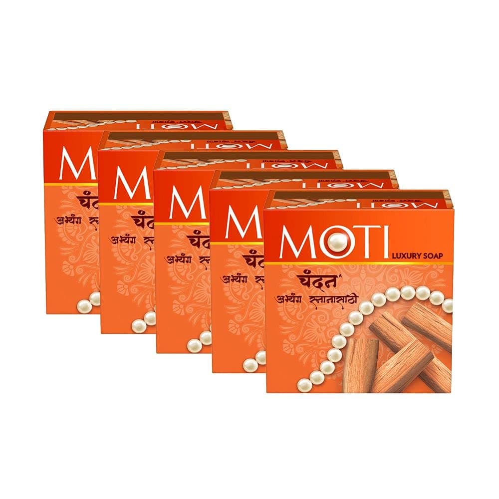 Moti Chandan Luxury Bath Soap, Enchanting Sandal Fragrance, 150 g