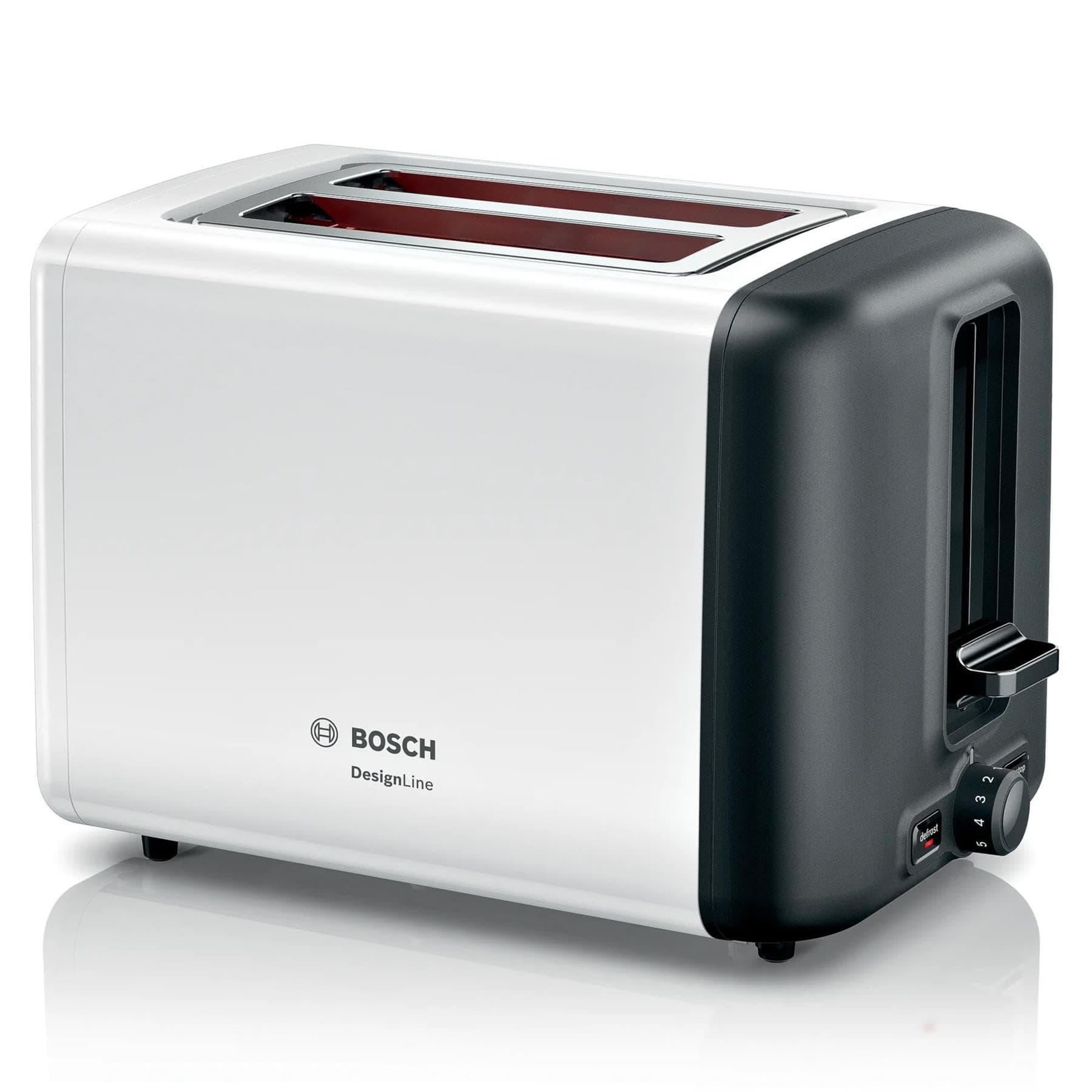 TAT3P421GB DesignLine Stainless Steel Toaster, Two Slice - White