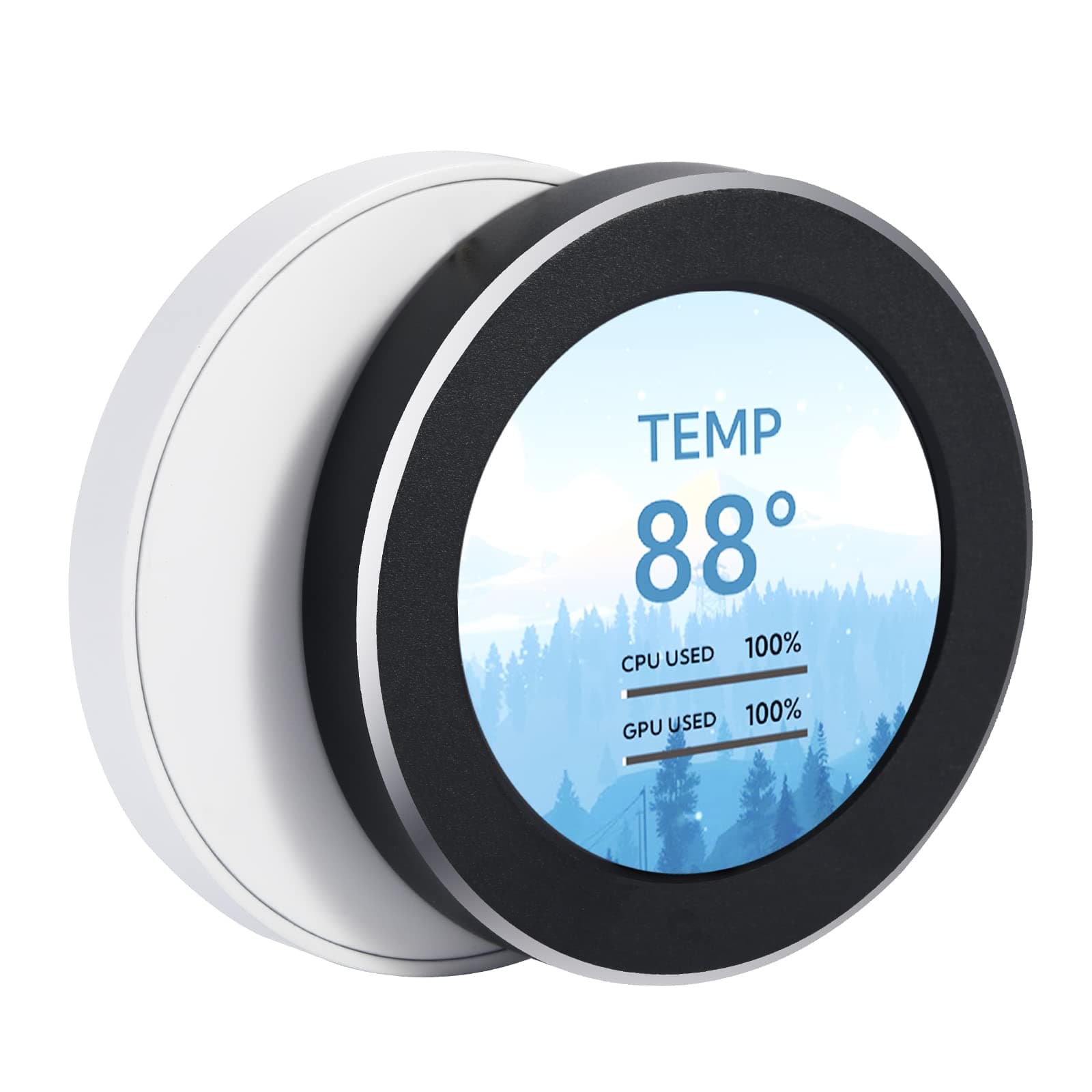 2.1 inch black AIO Computer Temp Monitor